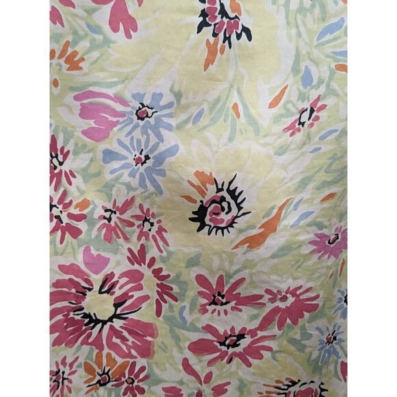 Brooks Brothers 346 Cotton Pastel Floral A-Line Midi Skirt, 4 - Picture 4 of 6